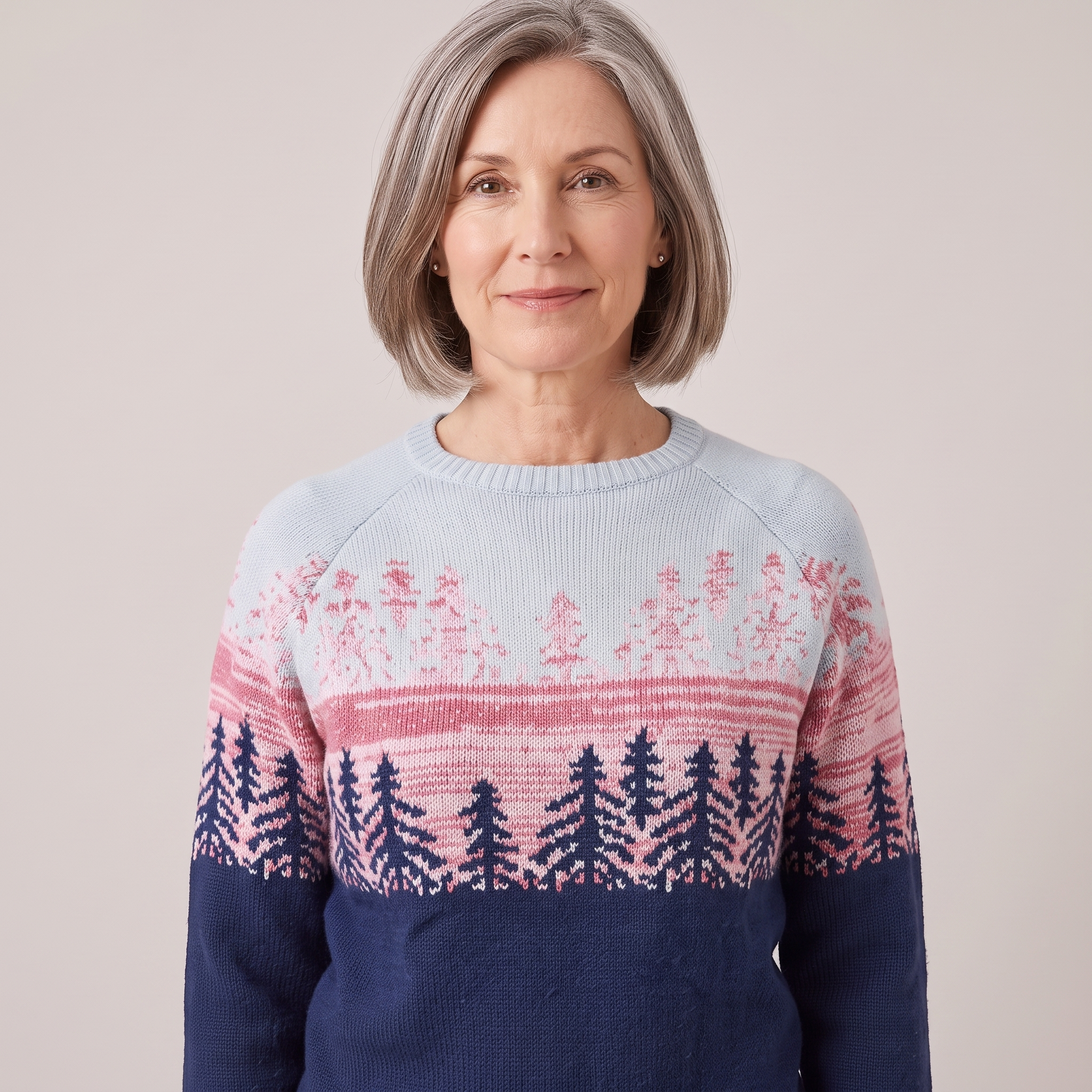 Meredith™ — Fair Isle Forest Sweater