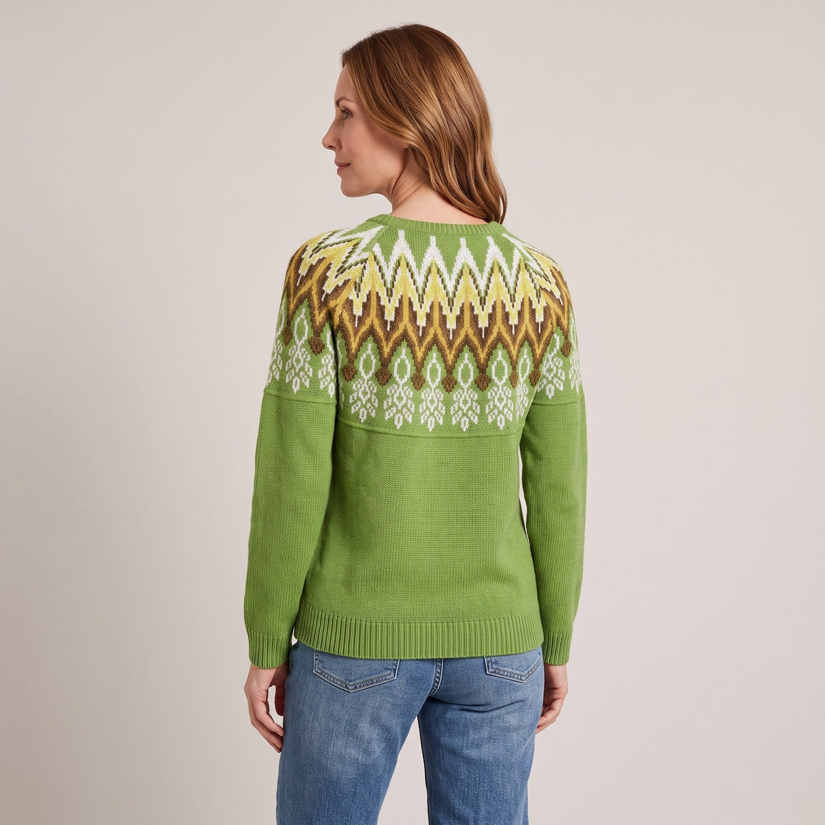 Theodora™ — Fair Isle Yoke Sweater