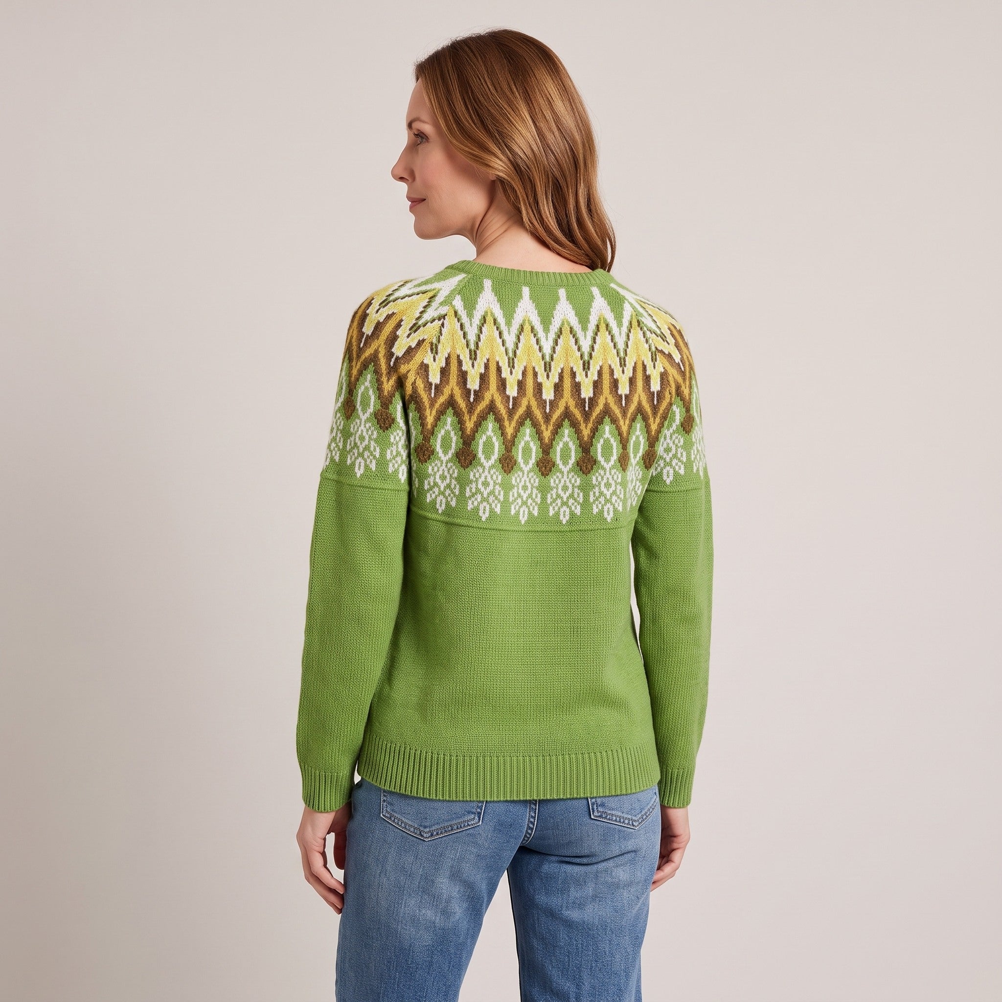 Theodora™ — Fair Isle Yoke Sweater