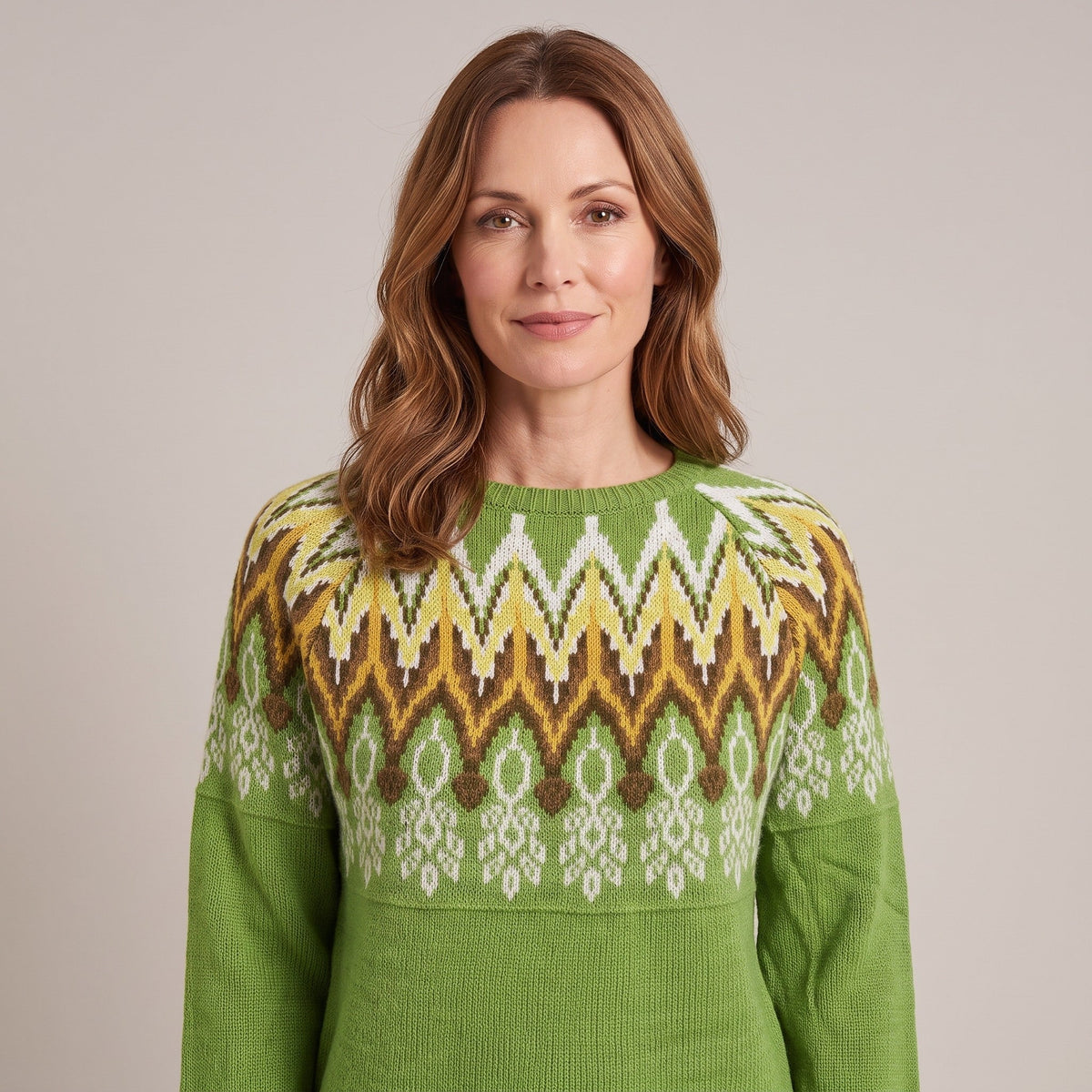 Theodora™ — Fair Isle Yoke Sweater