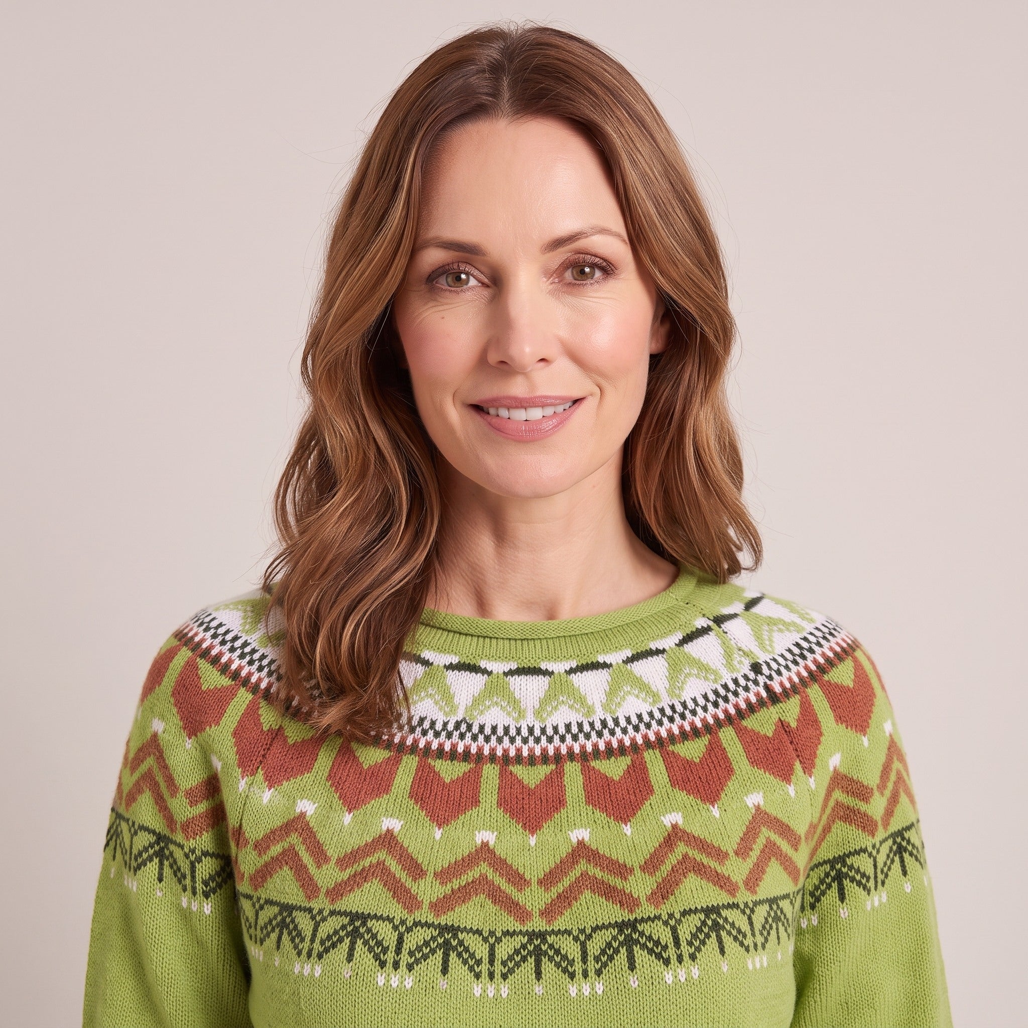 Dorothea™ — Fair Isle Yoke Sweater