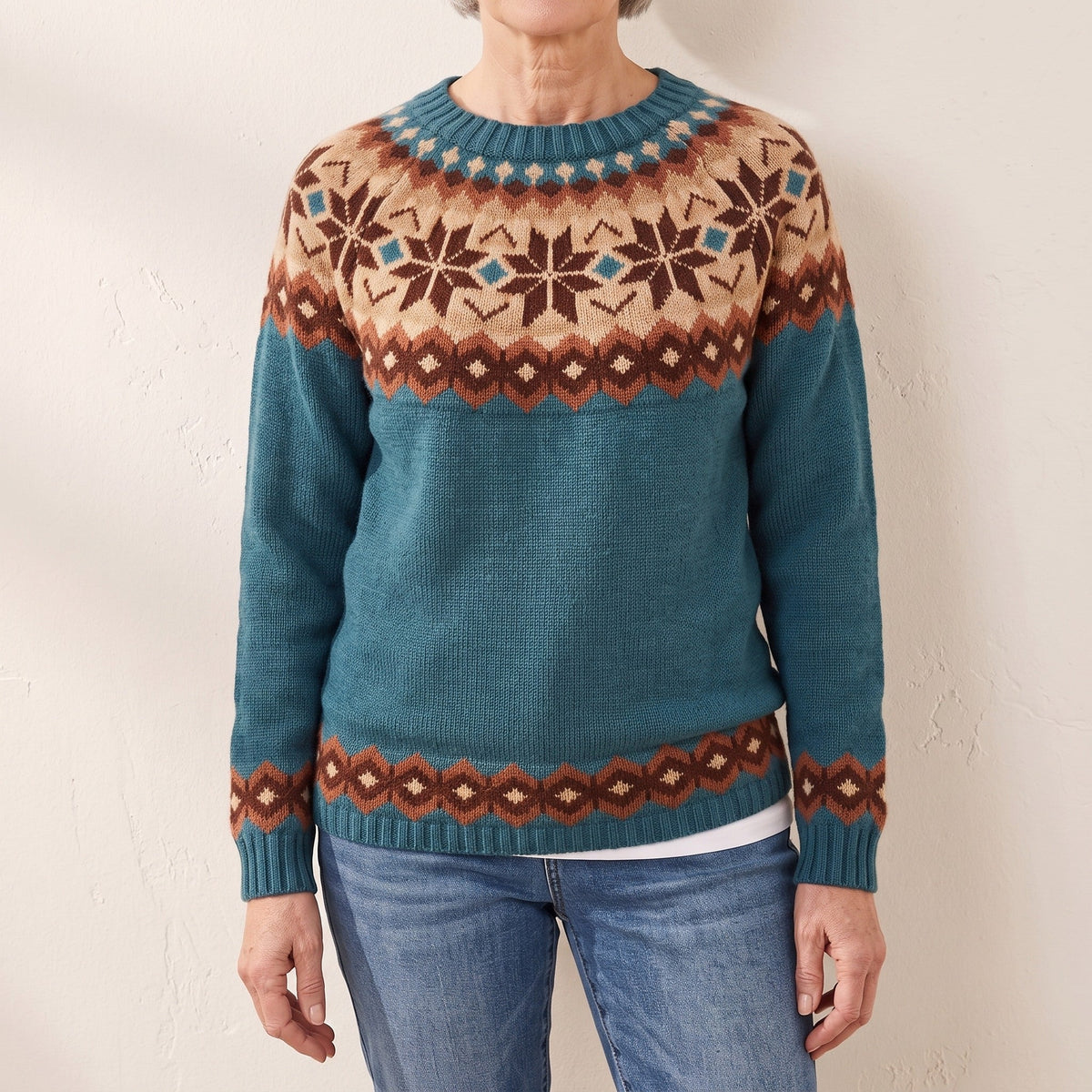 Beverly™ — Nordic Snowflake Sweater