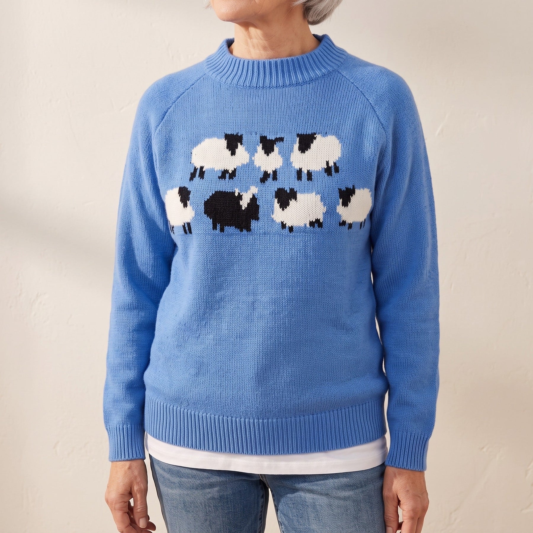 Adelaide™ — Sheep Motif Sweater
