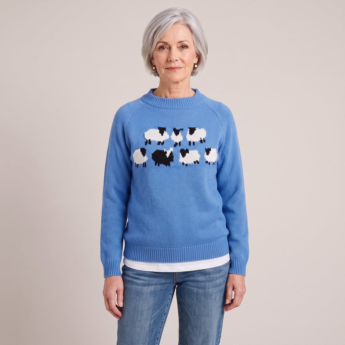 Adelaide™ — Sheep Motif Sweater