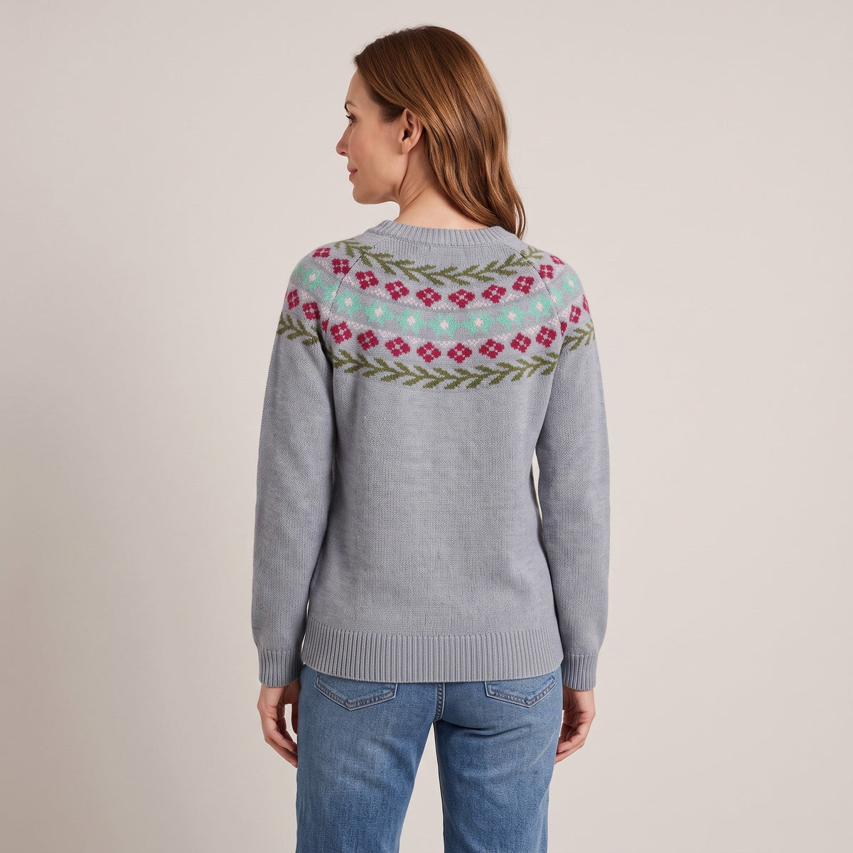 Miriam™ — Floral Yoke Sweater