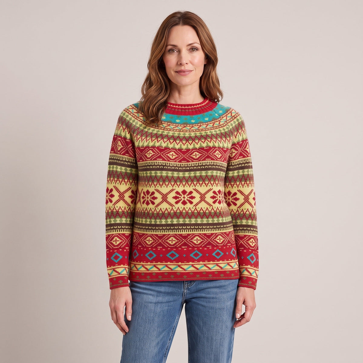 Naomi™ — Nordic Snowflake Sweater