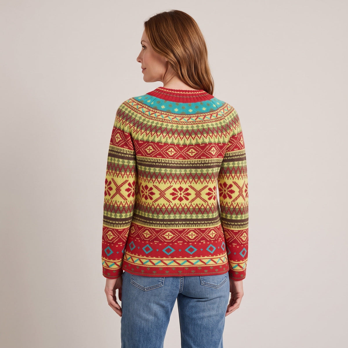 Naomi™ — Nordic Snowflake Sweater