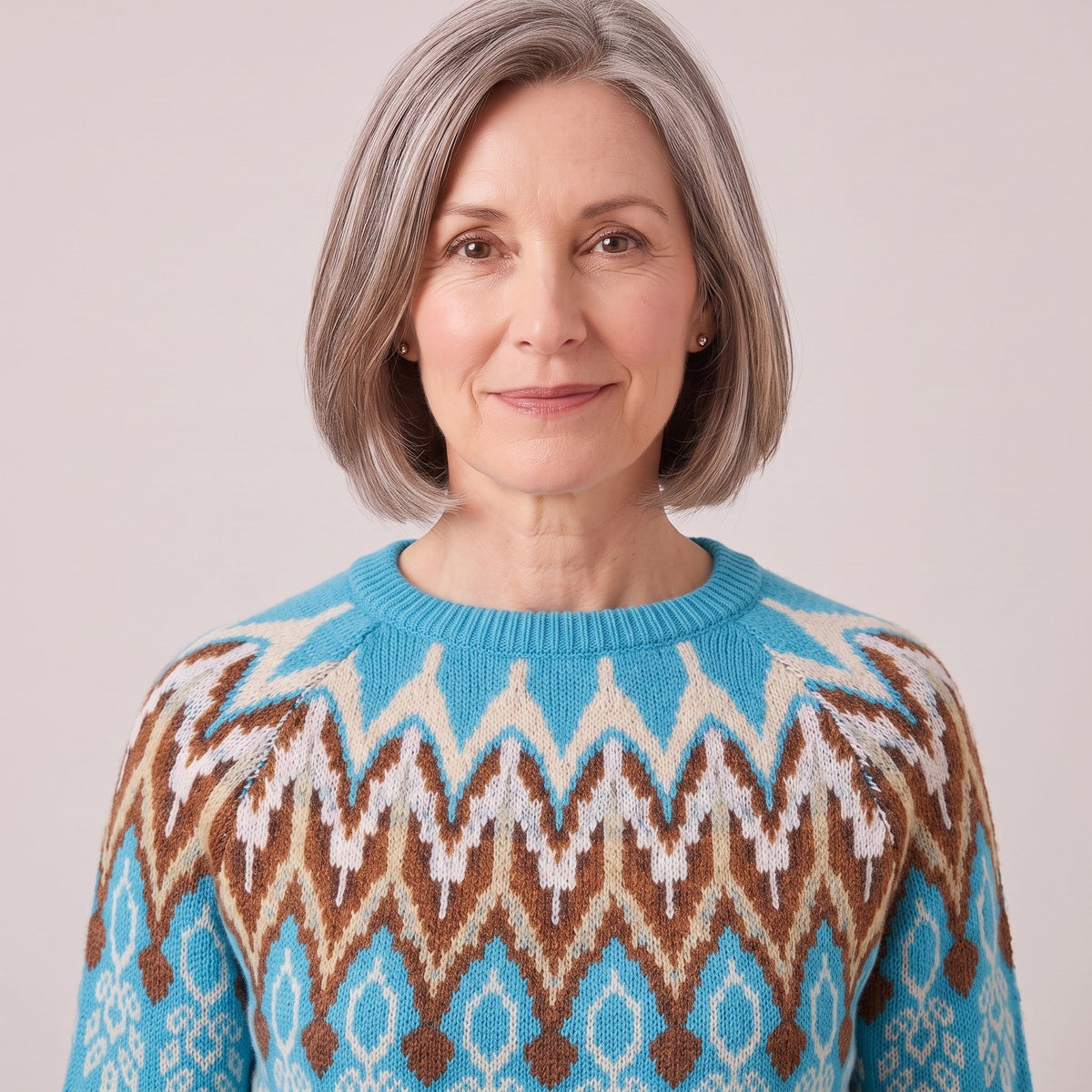 Eloise™ — Fair Isle Yoke Sweater