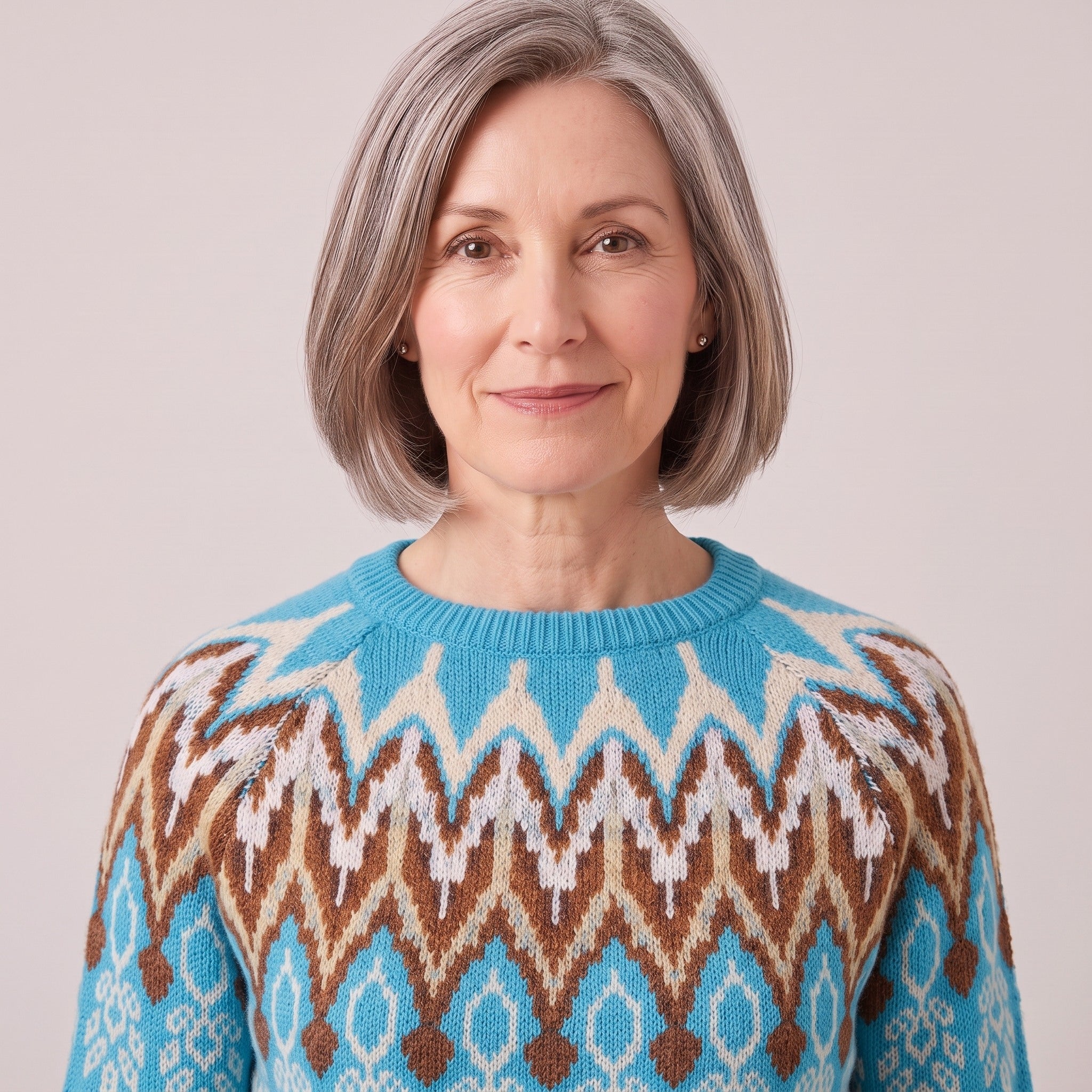 Eloise™ — Fair Isle Yoke Sweater