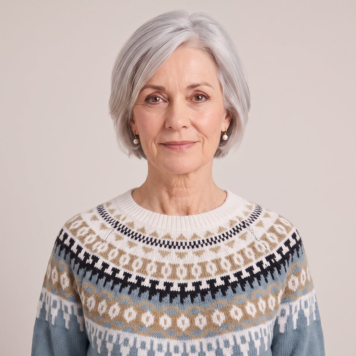 Dolores™ — Fair Isle Yoke Sweater