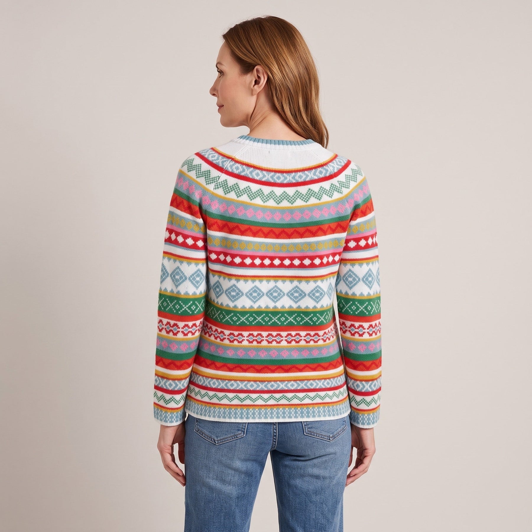 Yvonne™ — Fair Isle Knit Sweater