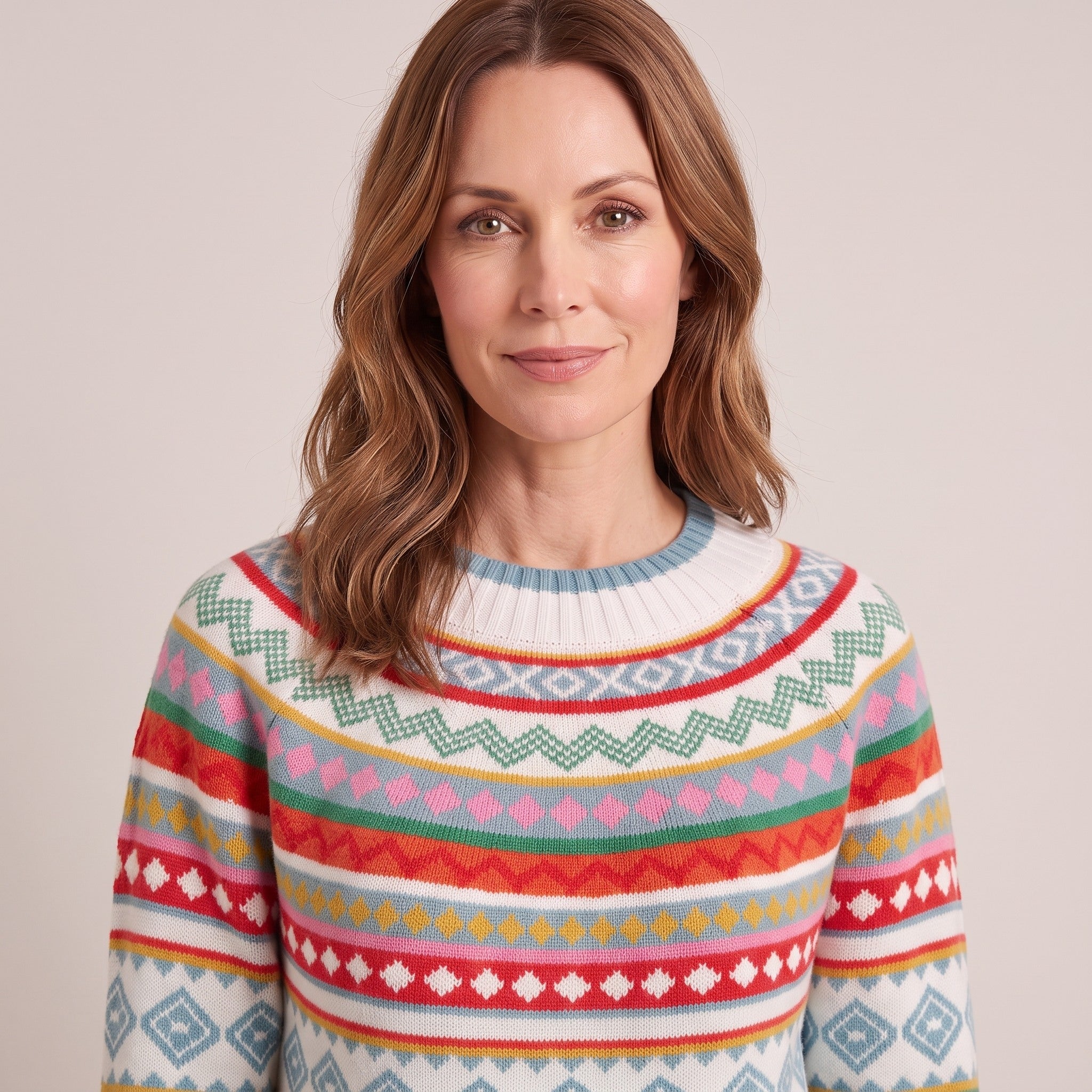 Yvonne™ — Fair Isle Knit Sweater