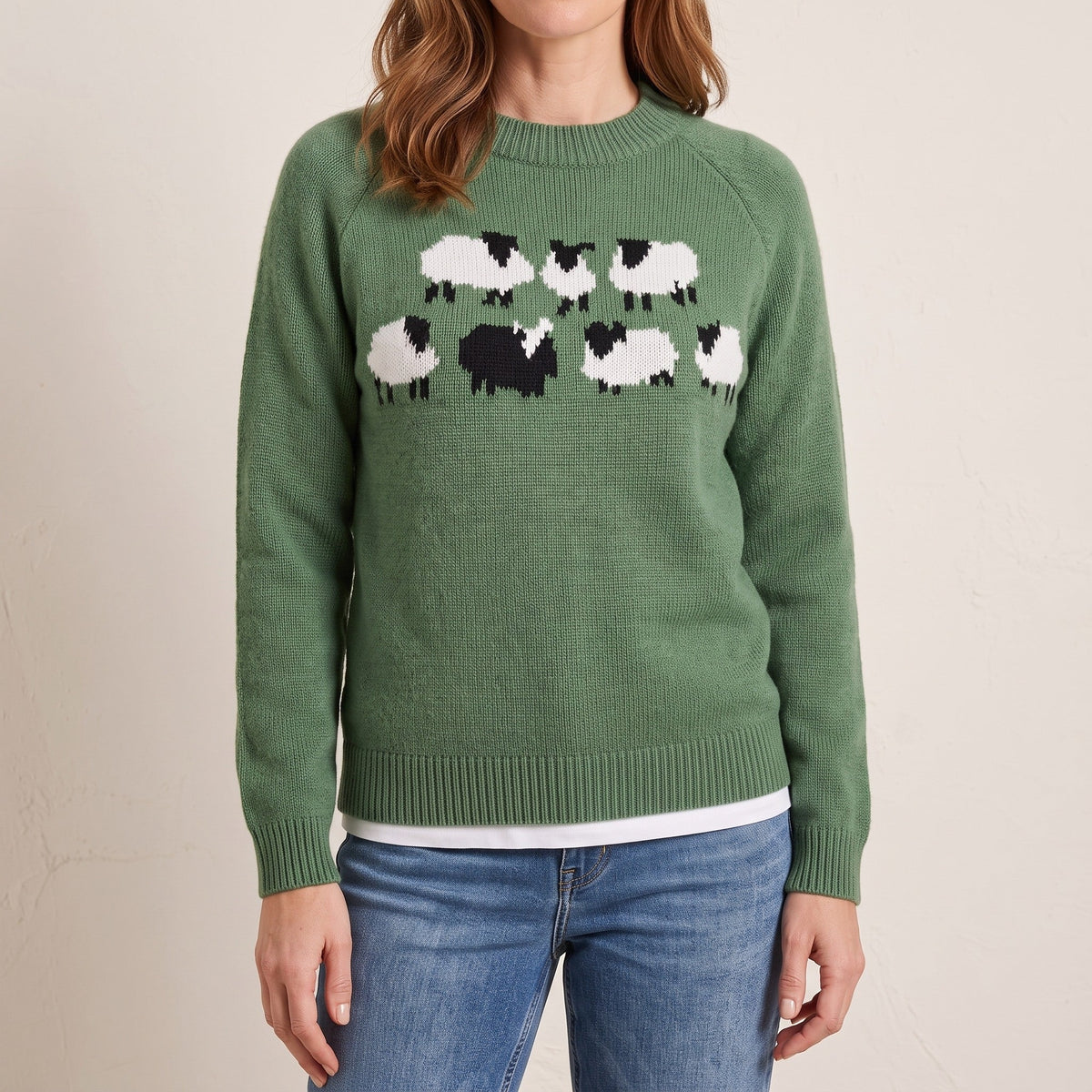 Winona™ — Sheep Motif Sweater