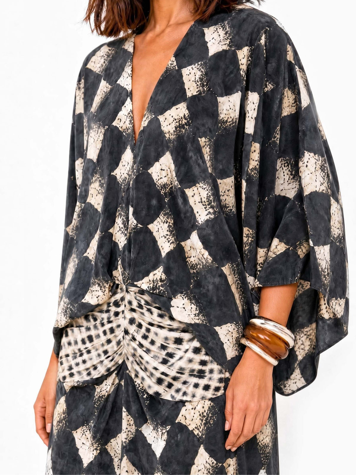 Abstract Check Print Set