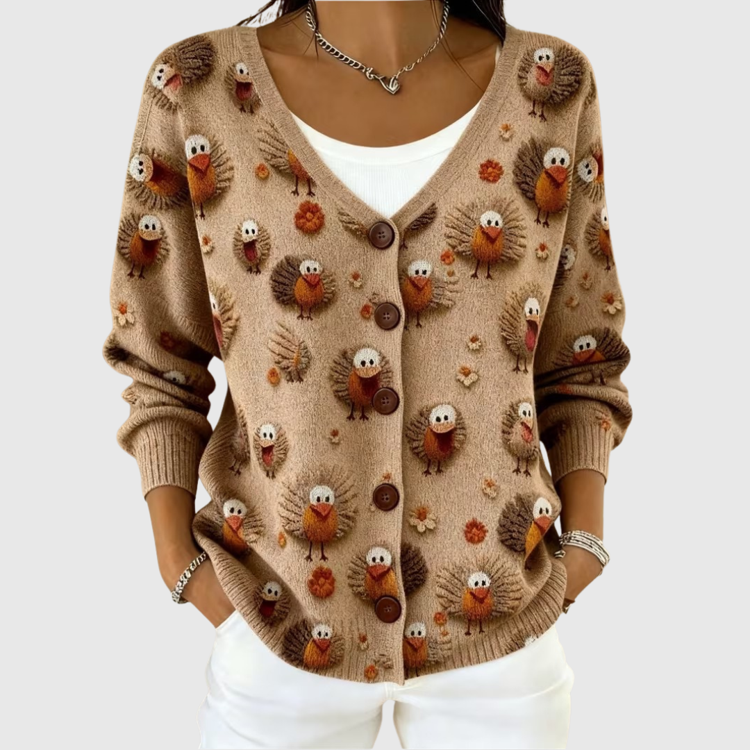 Edith | Buttoned Knit Cardigan
