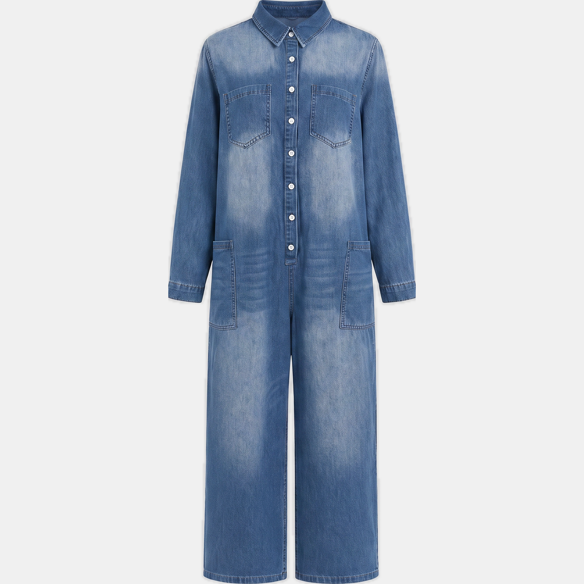 Dakota | Wide-Leg Denim Jumpsuit