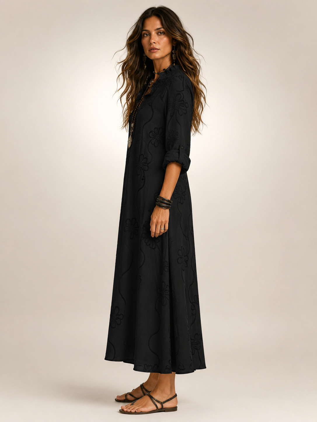 Merle Tummy-Concealing Floral Summer Dress