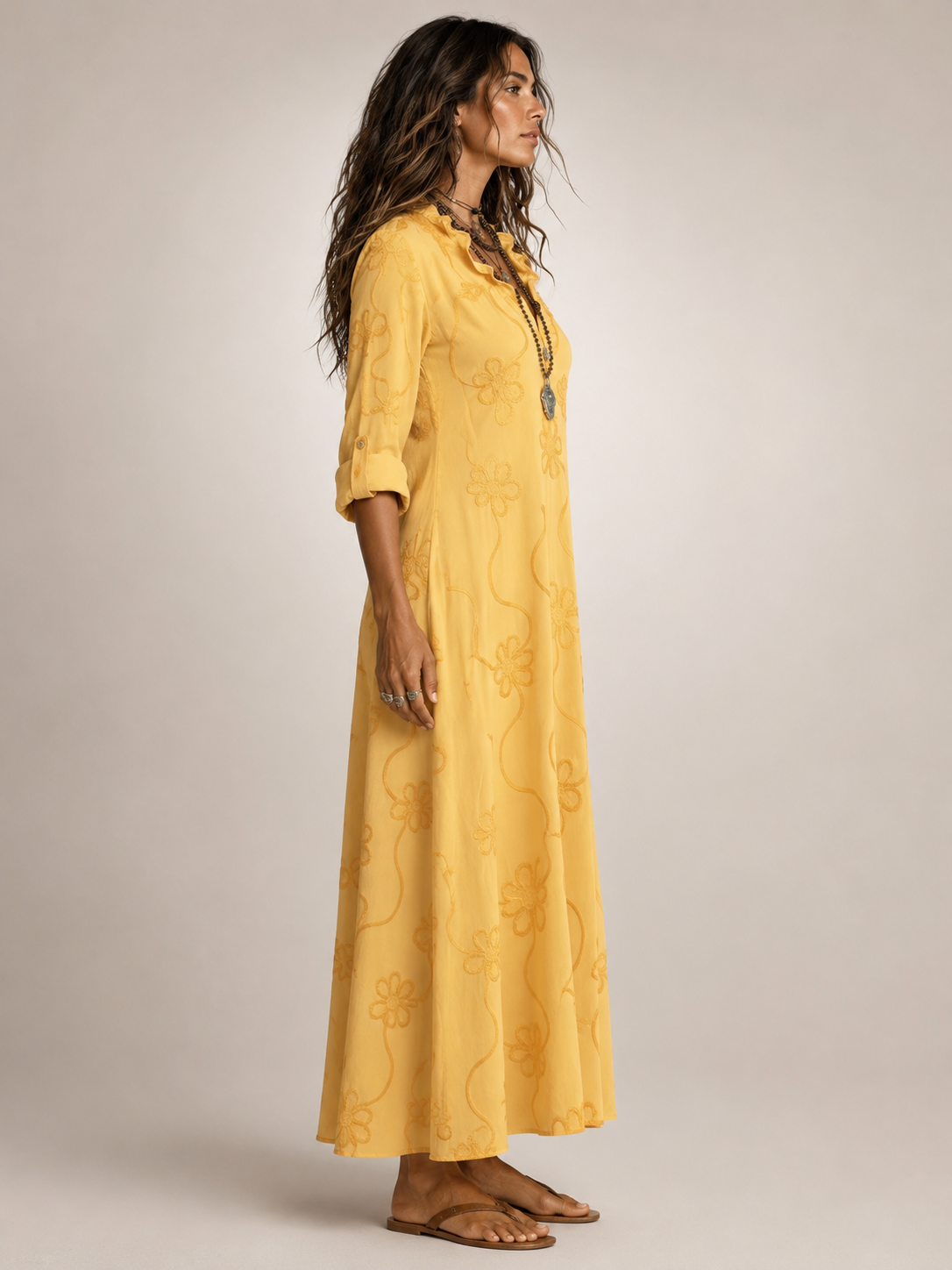 Merle Tummy-Concealing Floral Summer Dress