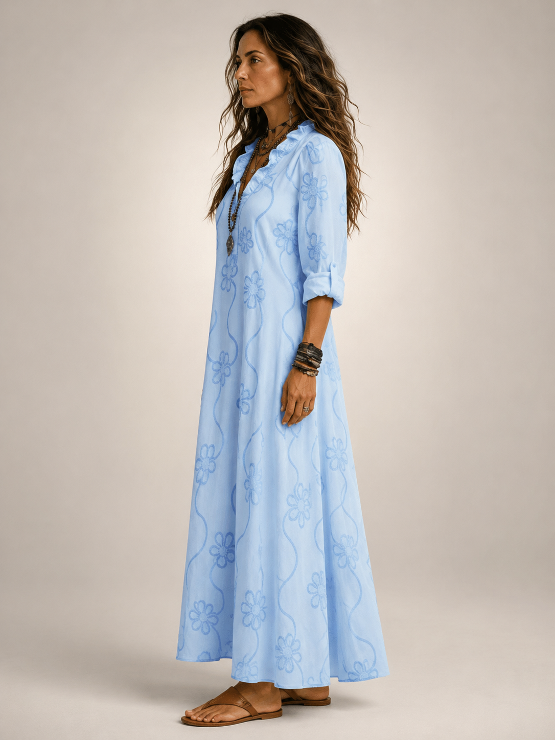 Merle Tummy-Concealing Floral Summer Dress