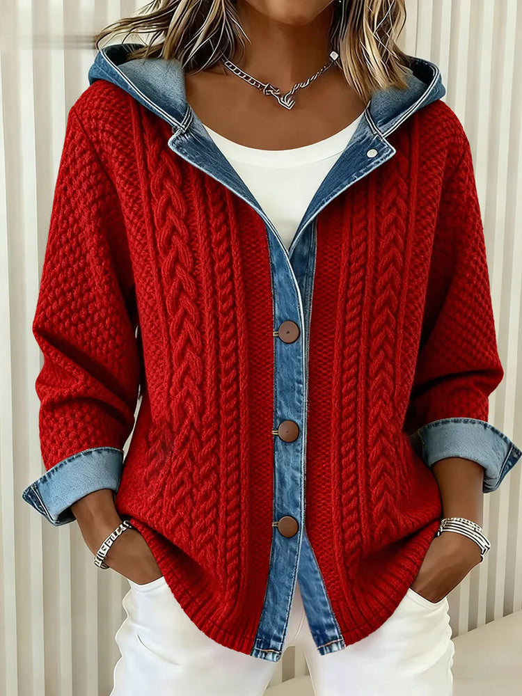 Margot Hooded Knit Jacket