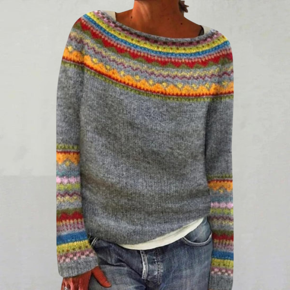 PEARL | Rainbow Fair Isle Wool Jumper