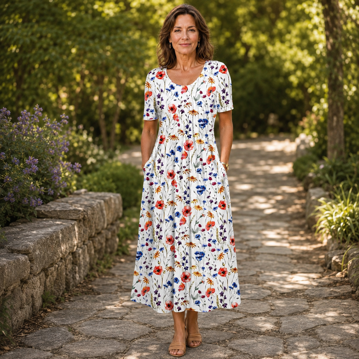 Georgina | Elegant Dress With Tummy Coverage