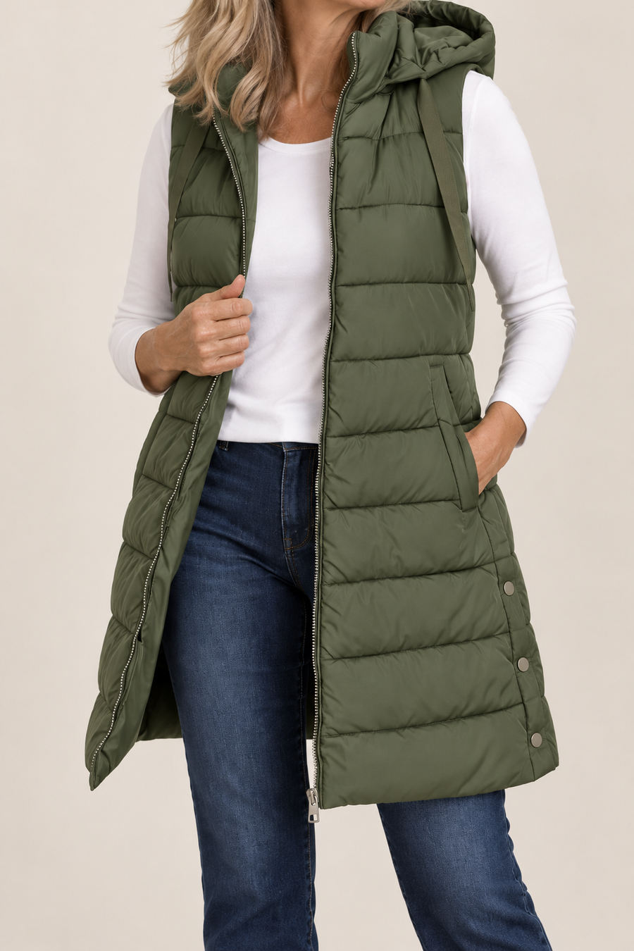 Harper | Zip-Up Puffer Vest