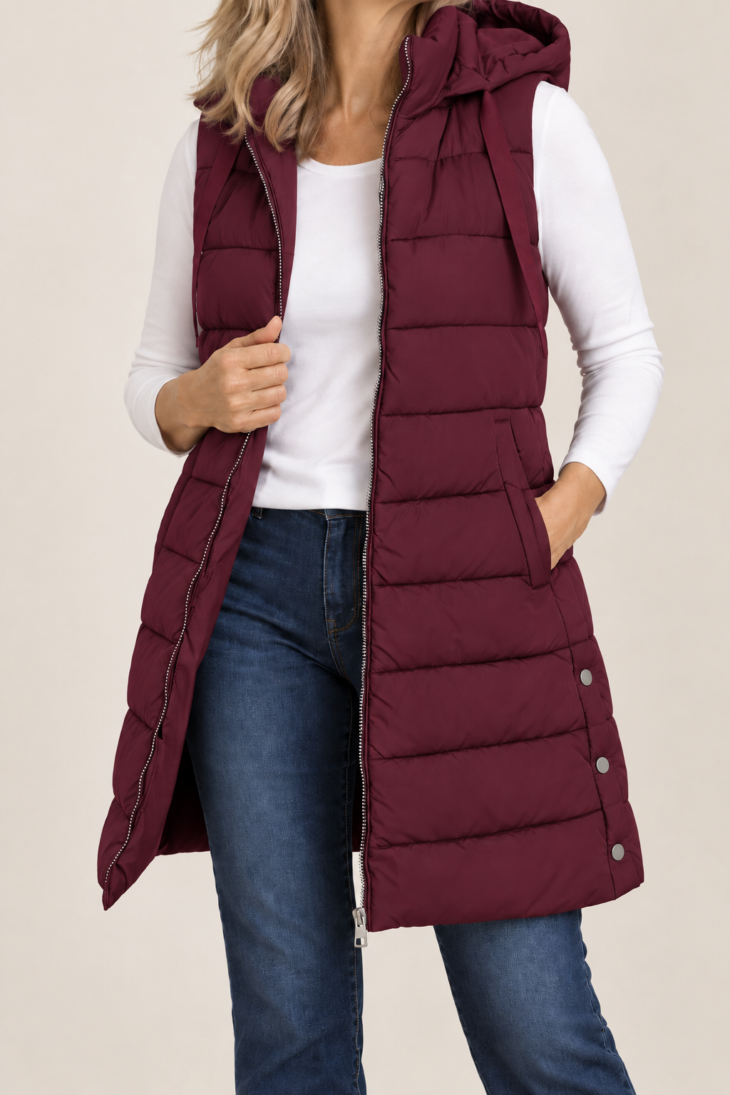 Harper | Zip-Up Puffer Vest