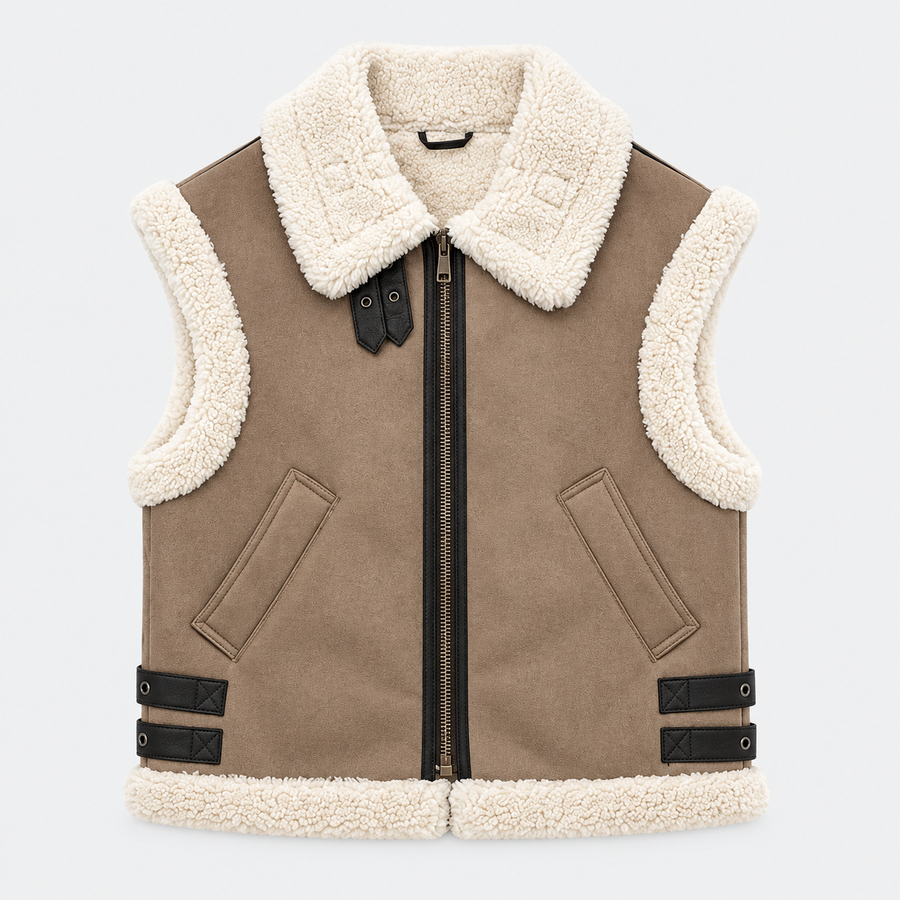 Genevieve | Shearling-Effect Vest