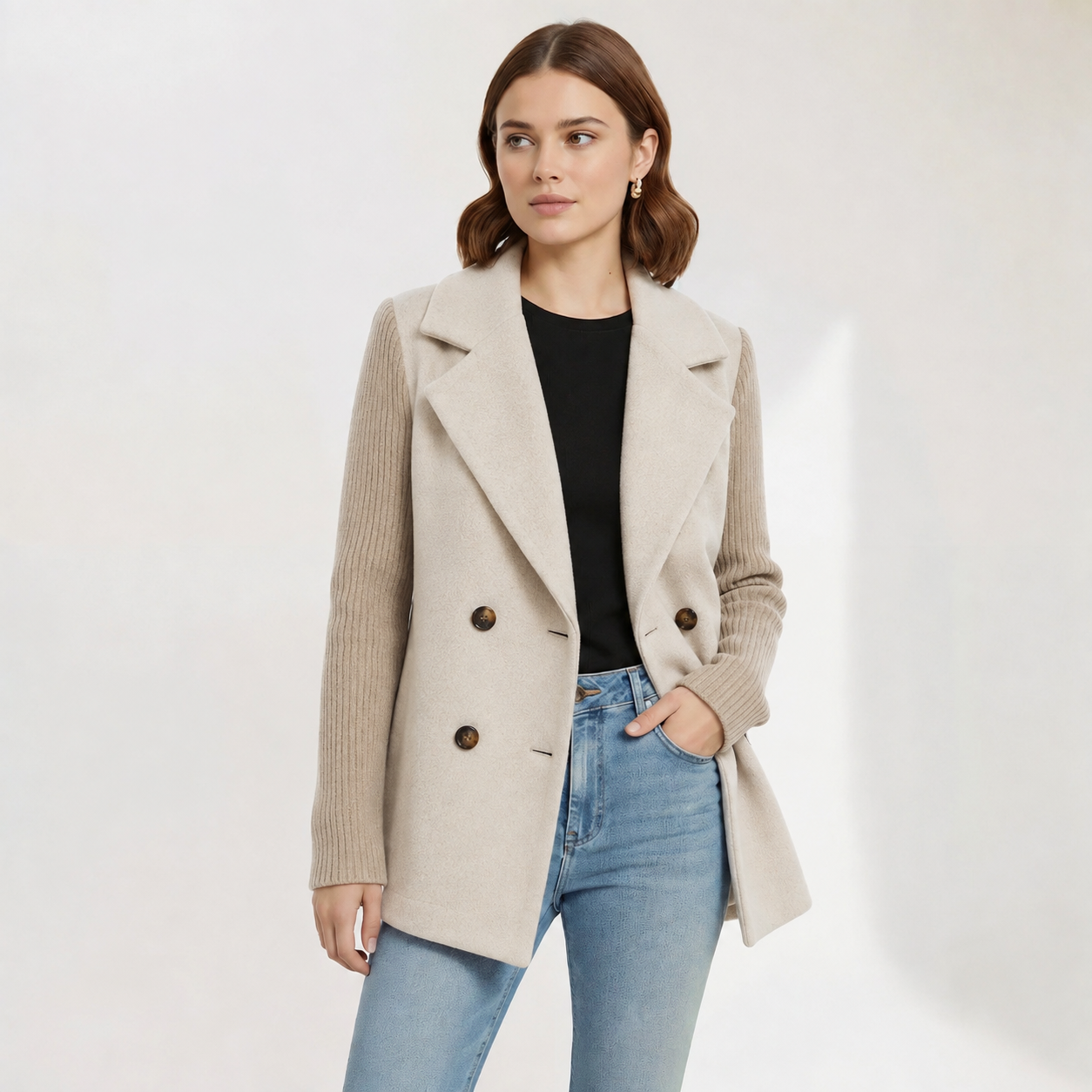 Ríona | Knit Blazer Coat