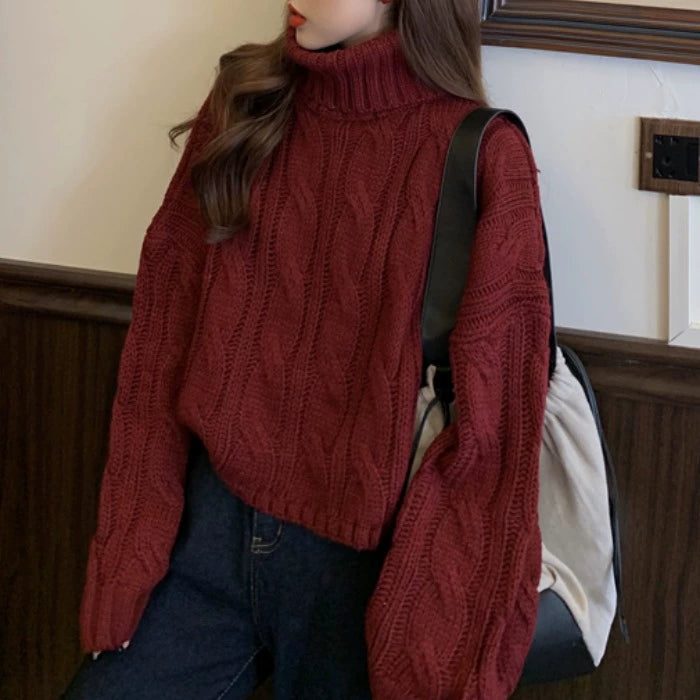 Mira turtleneck sweater - detail