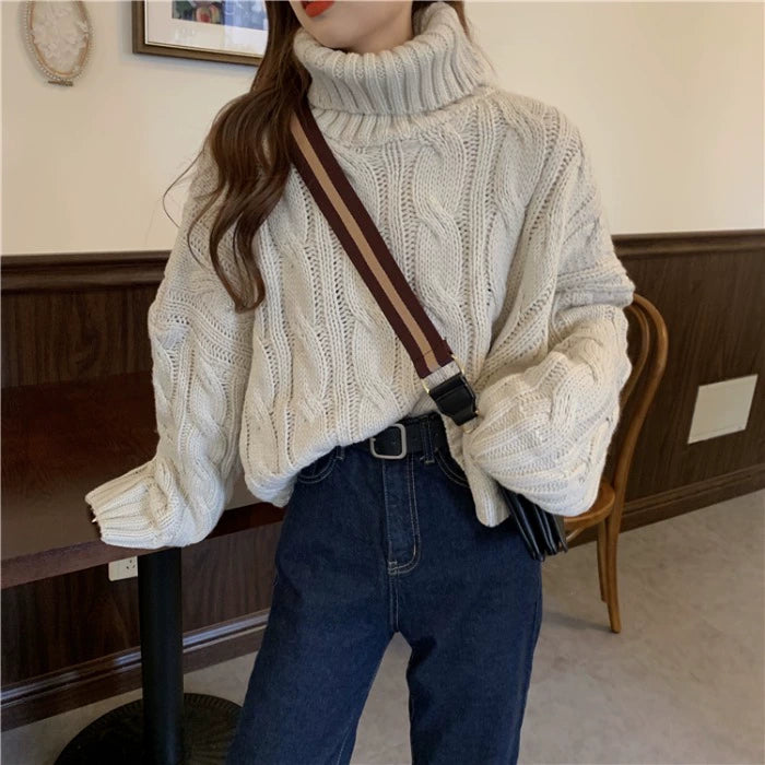 Mira turtleneck sweater - detail
