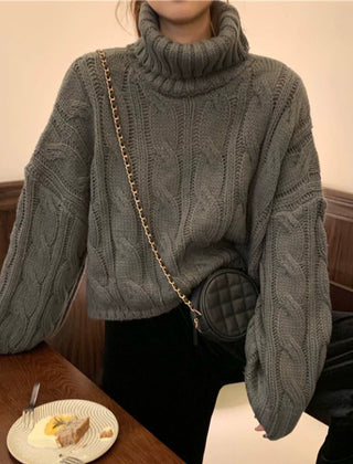 Mira turtleneck sweater - detail
