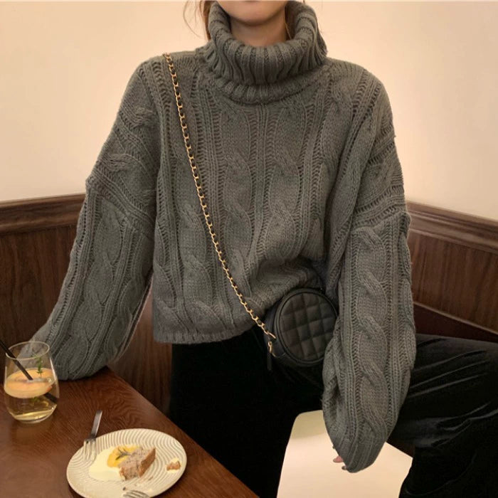 Mira turtleneck sweater - detail