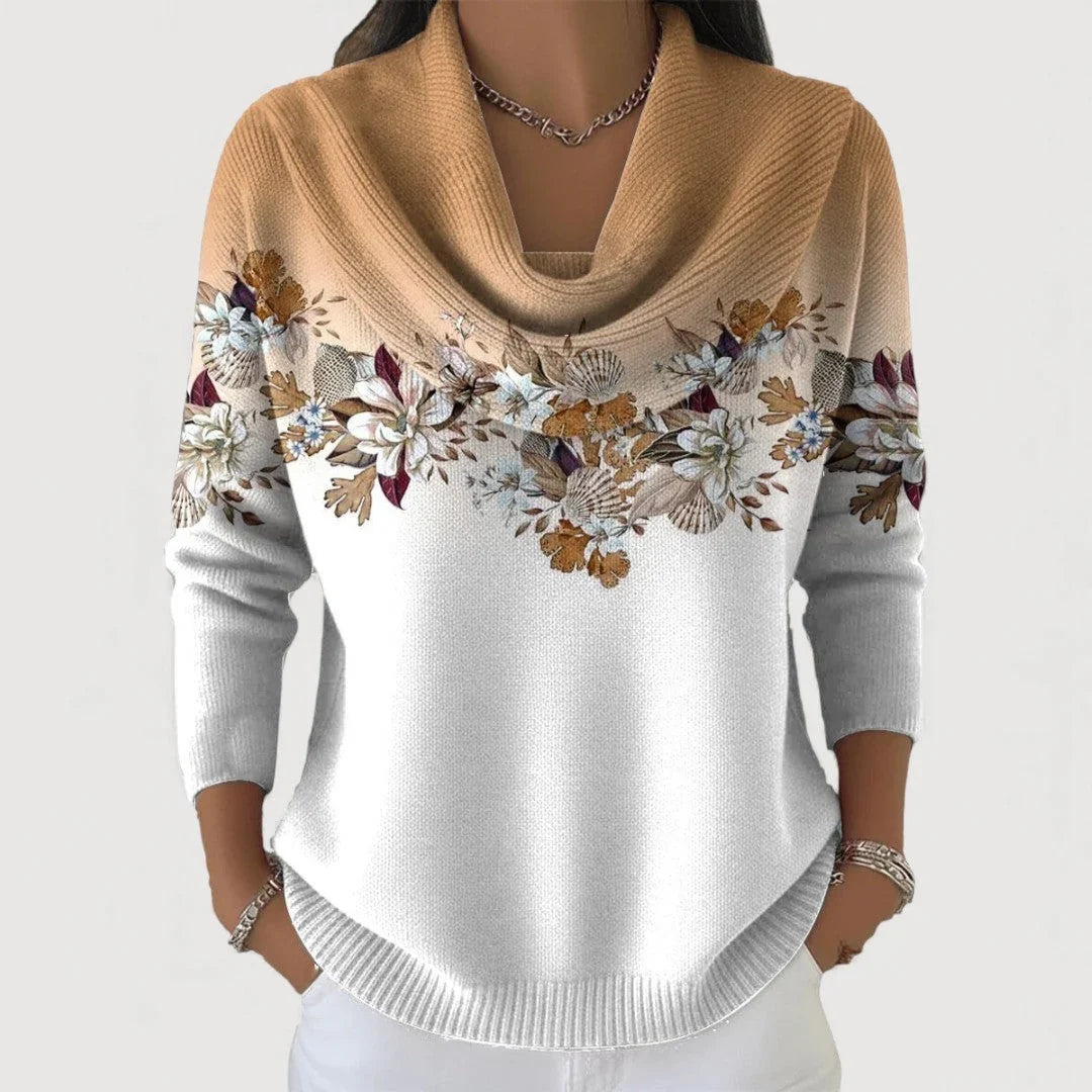 Nala | Draped-Neck Sweater