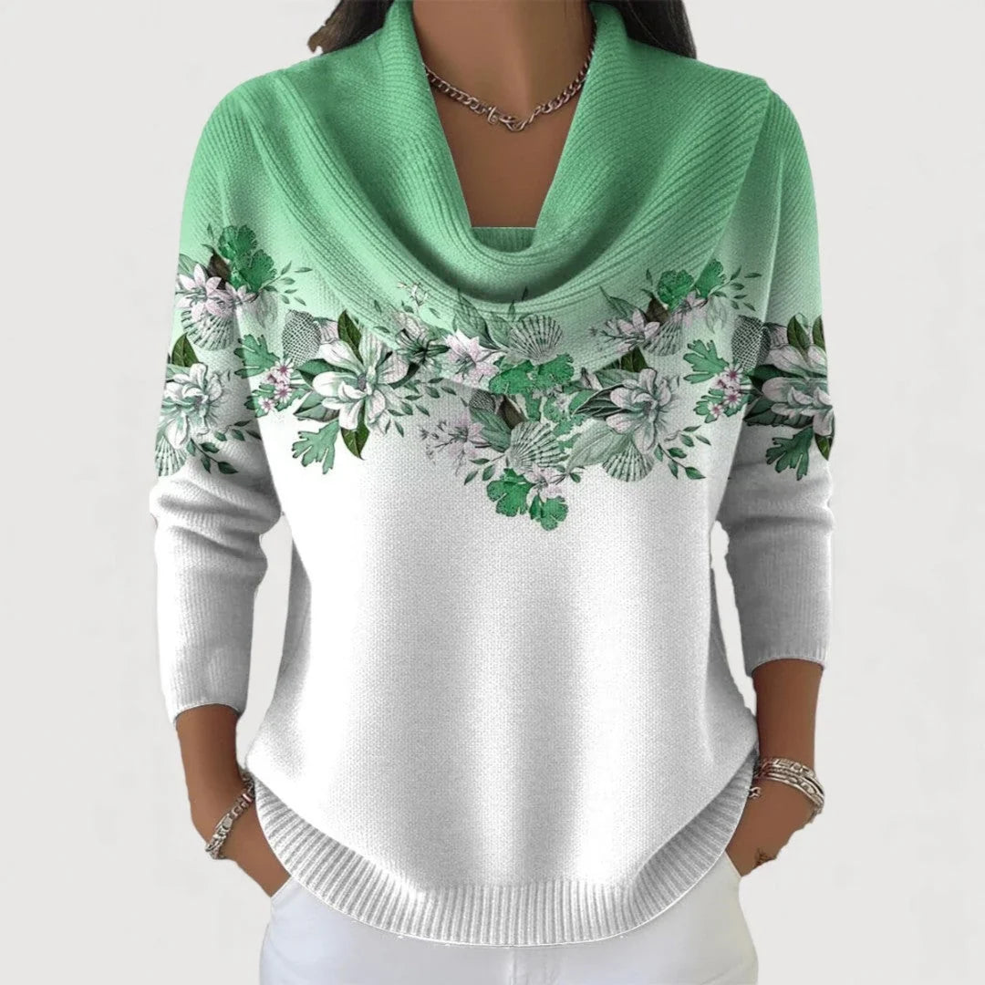 Nala | Draped-Neck Sweater