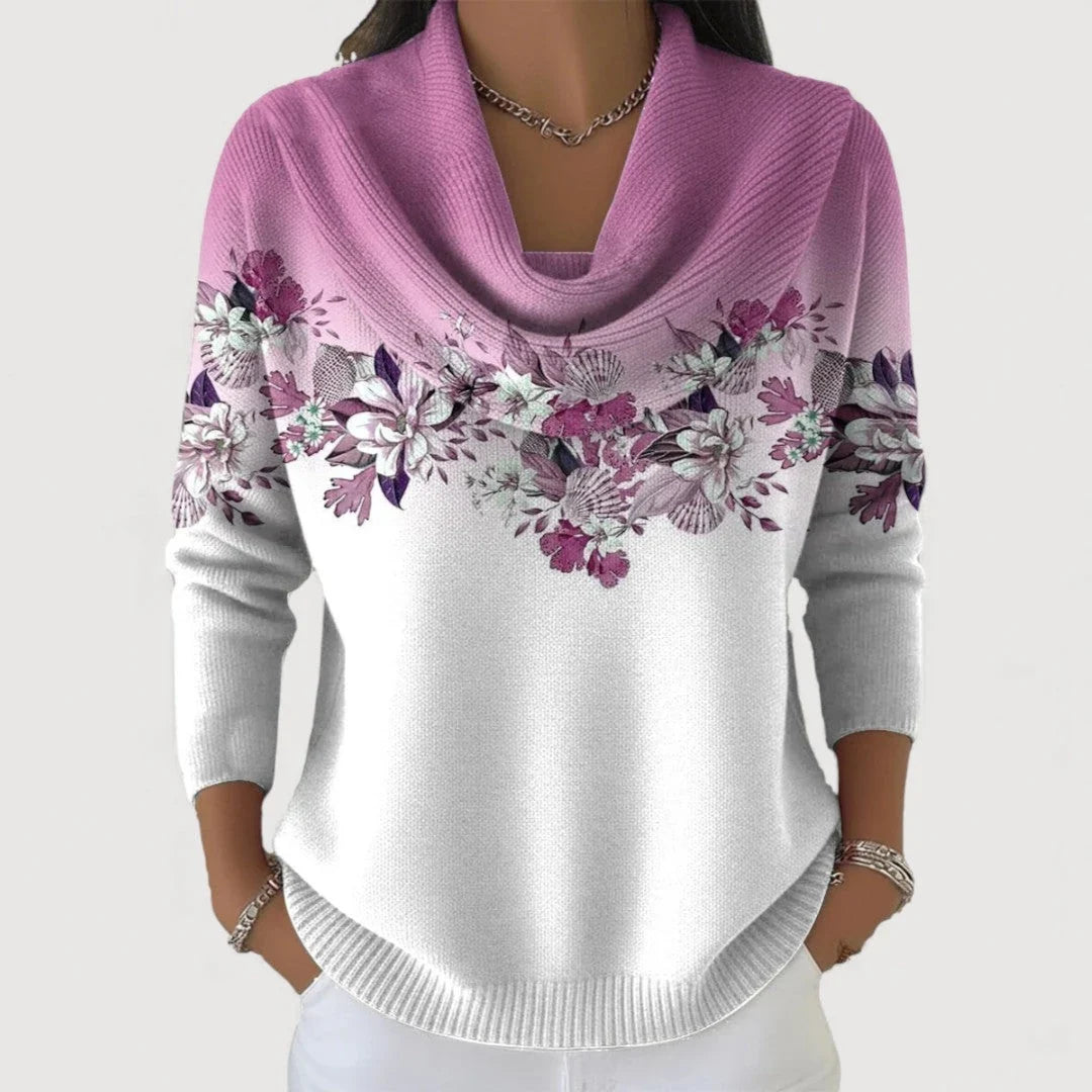 Nala | Draped-Neck Sweater