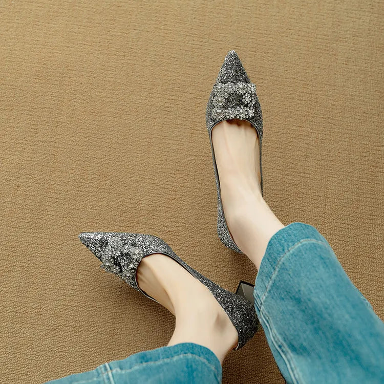 Gloria | Glitter Pumps
