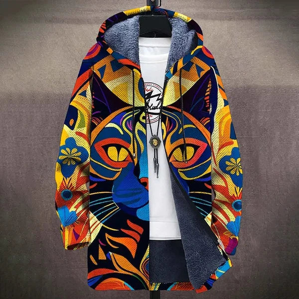 Marilyn | Artful Hooded Cardigan