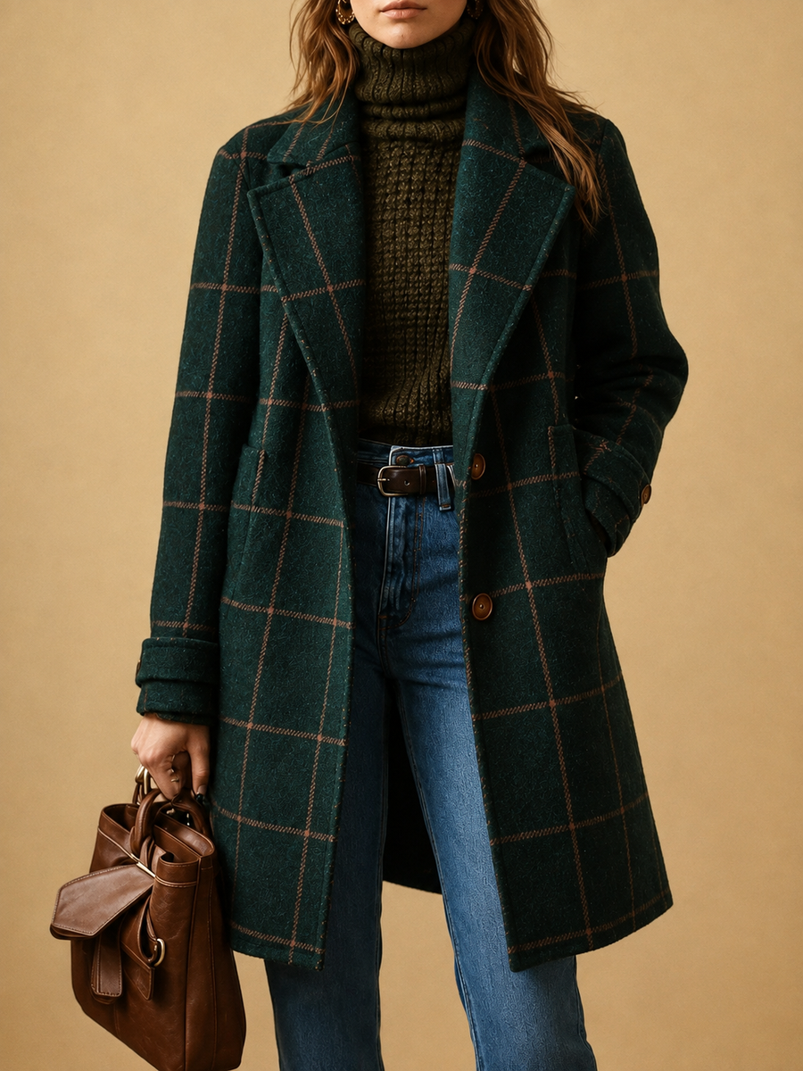 Kaitlyn | Classic Checkered Coat