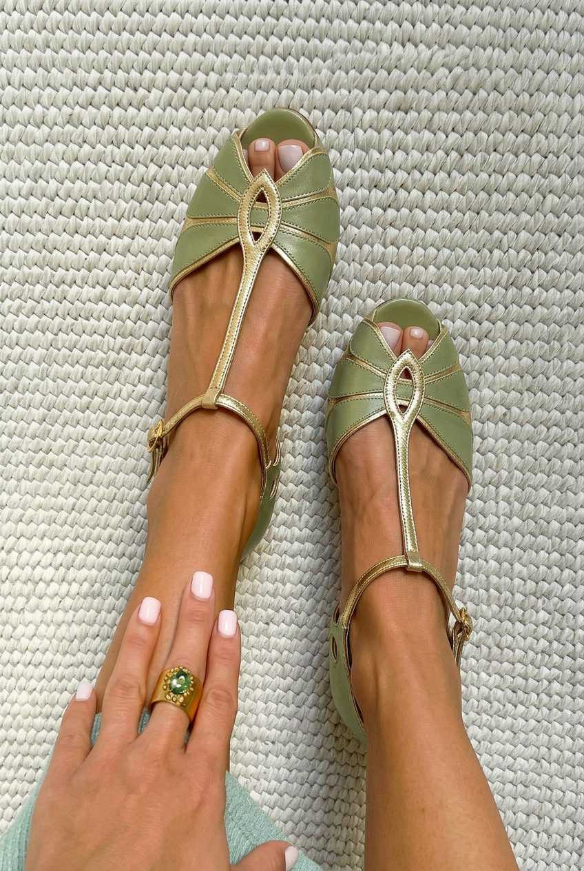 Berna - Cut-Out Peep-Toe Block Heels