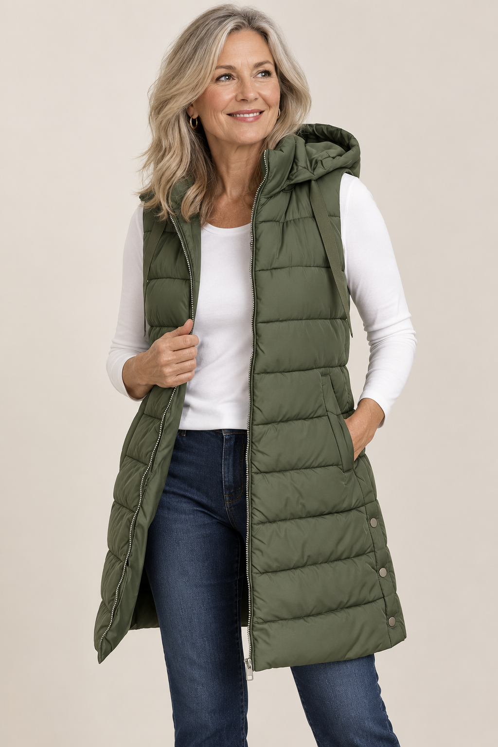 Harper | Zip-Up Puffer Vest