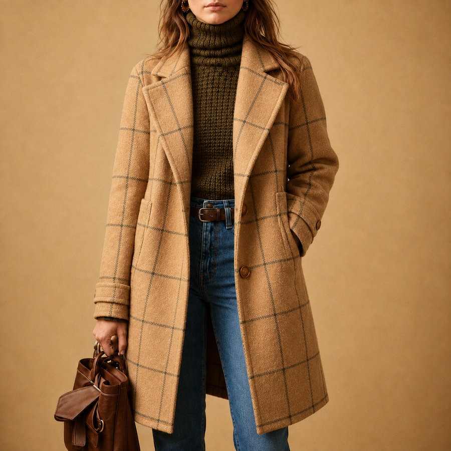 Kaitlyn | Classic Checkered Coat