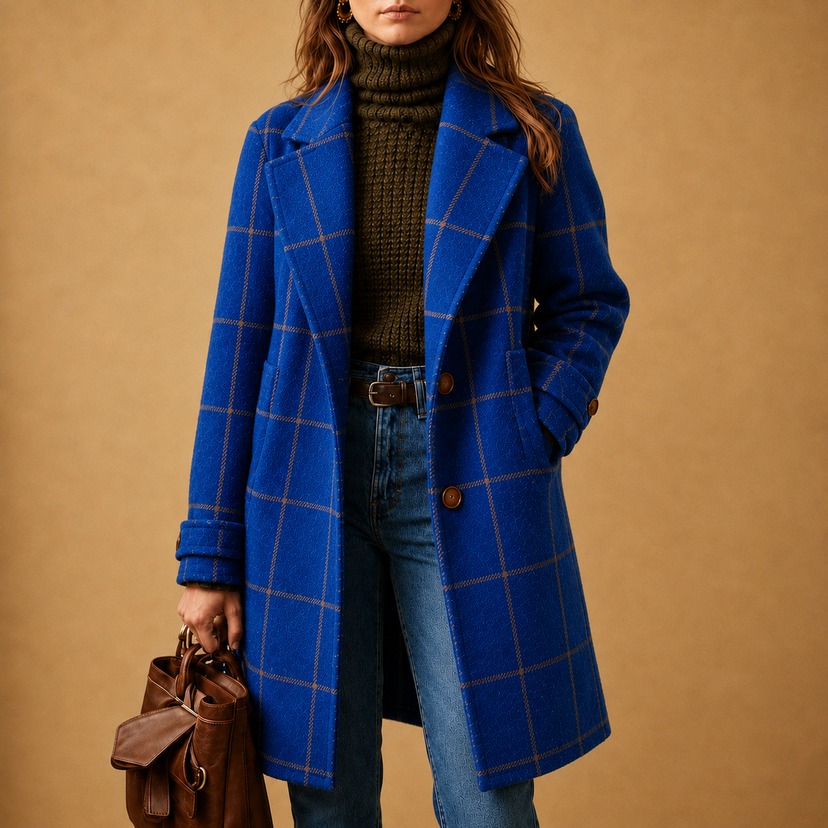 Kaitlyn | Classic Checkered Coat