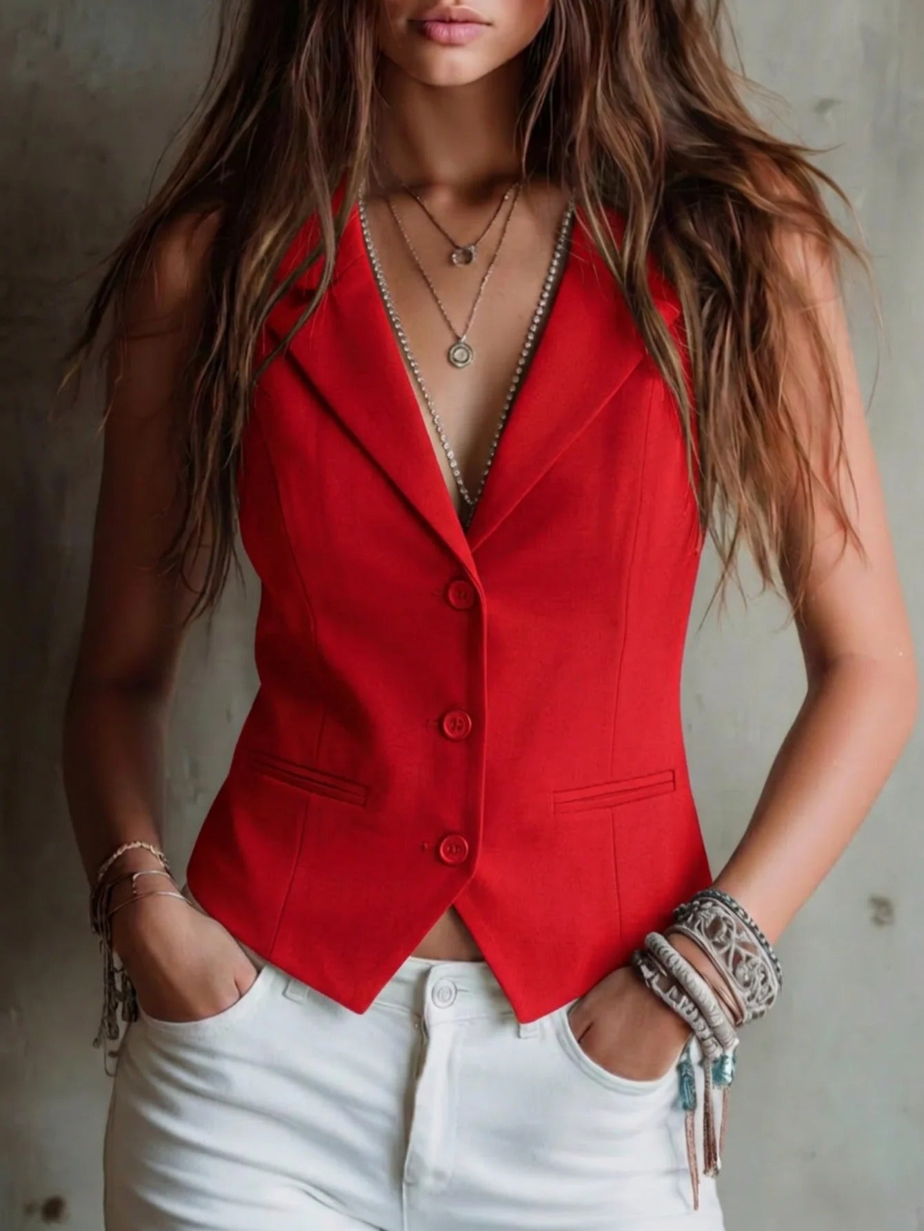 Josie | Fitted Tailored Vest