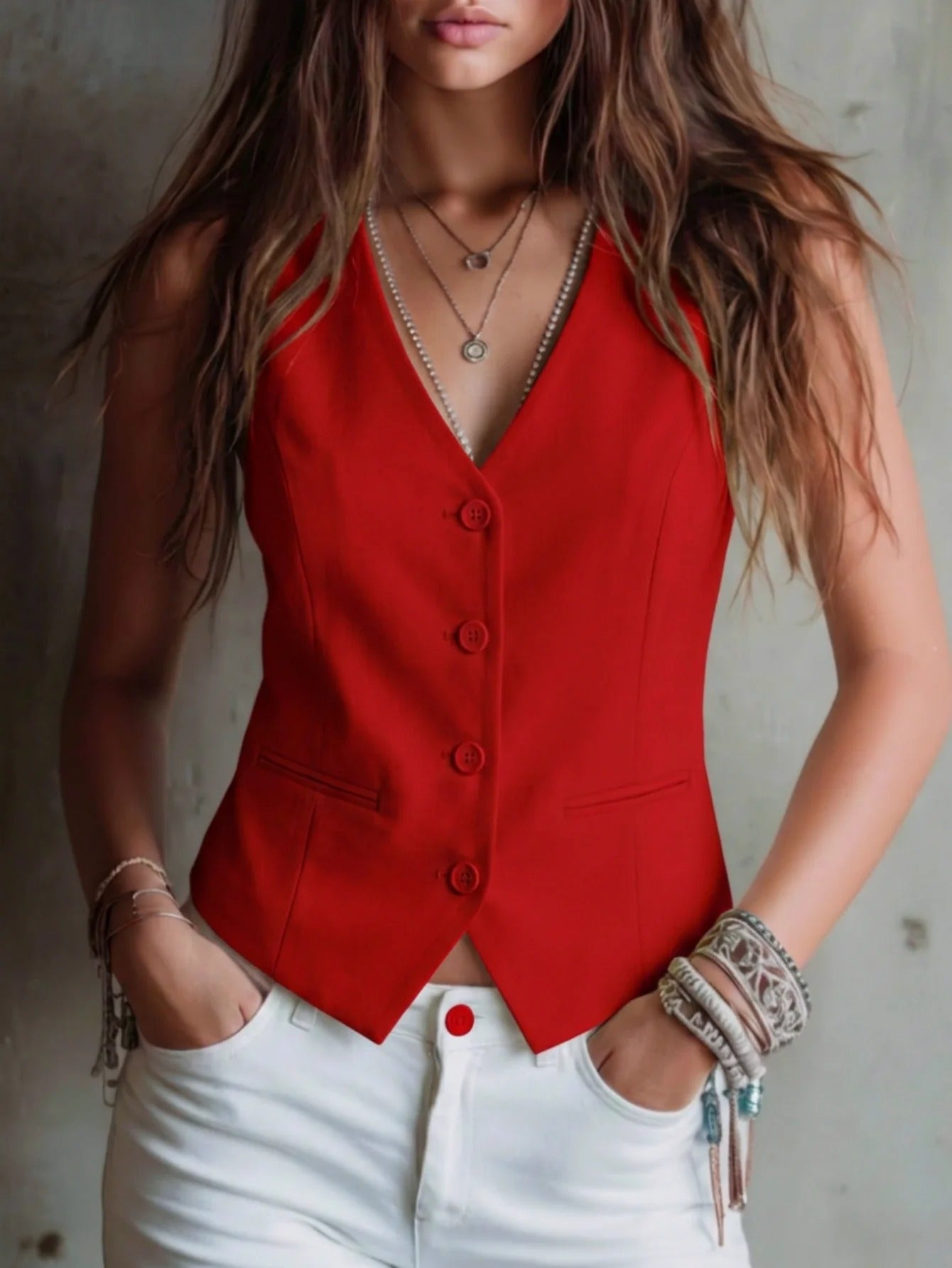 Selma | V-Neck Vest