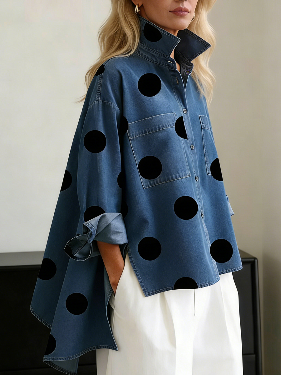 Peggy | Polka Dot Overshirt