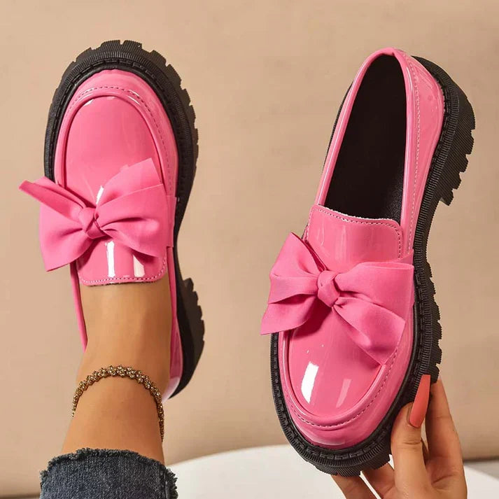 Violeta - Bow Platform Loafers