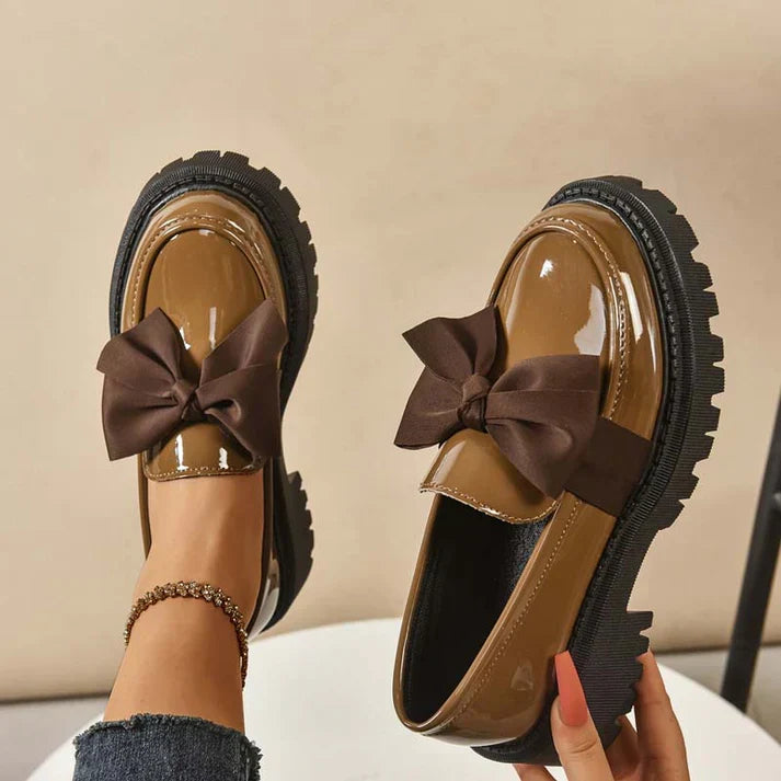Violeta - Bow Platform Loafers