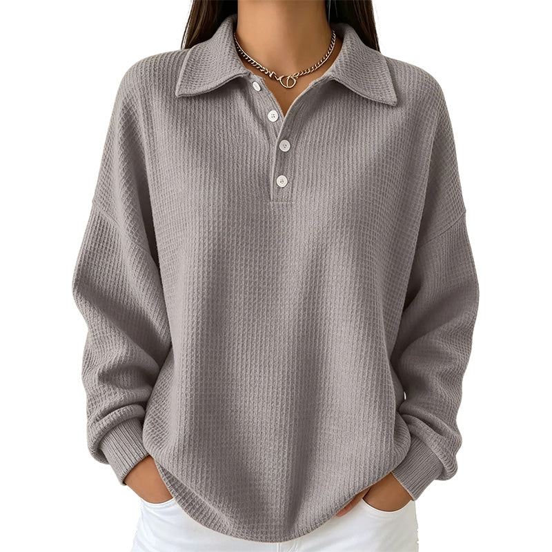 Nancy relaxed waffle knit sweater, color options